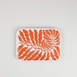 Leaves Small Rectangle Art Tray
