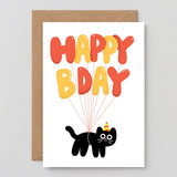 Happy Birthday Cat Balloons